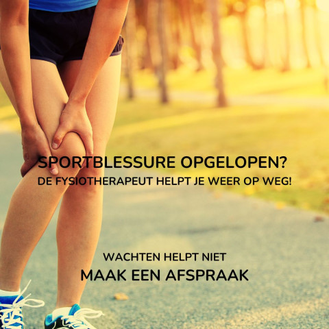 Sportblessure opgelopen De fysiotherapeut helpt je weer op weg!